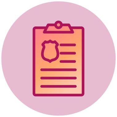 İnce basit simge, vektör illüstrasyonu