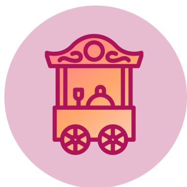 Gıda Oyalama basit simgesi, vektör illüstrasyonu