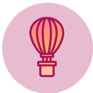 hava balonu basit kutsal kişilerin resmi, vektör çizim