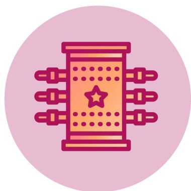 Sihirli Kutu basit simgesi, vektör illüstrasyonu