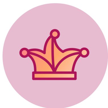 Joker Şapkası simgesi, vektör illüstrasyonu