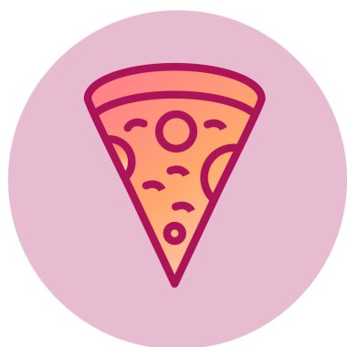 Fast Food basit simgesi, vektör illüstrasyonu