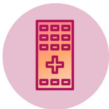 Uzaktan Denetim basit simgesi, vektör illüstrasyonu