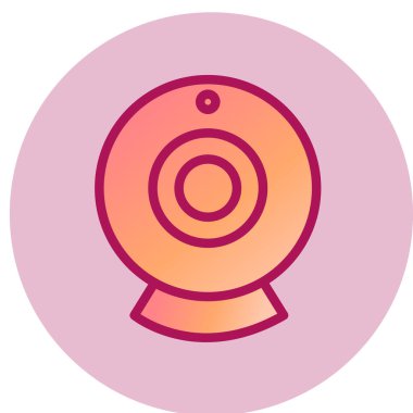 Webcam basit kutsal kişilerin resmi, vektör çizim