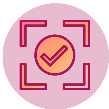 Taranan basit simge, vektör illüstrasyonu