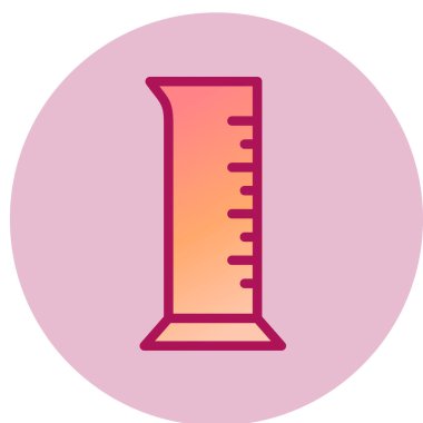 Mezuniyet Silindiri basit simgesi, vektör illüstrasyonu