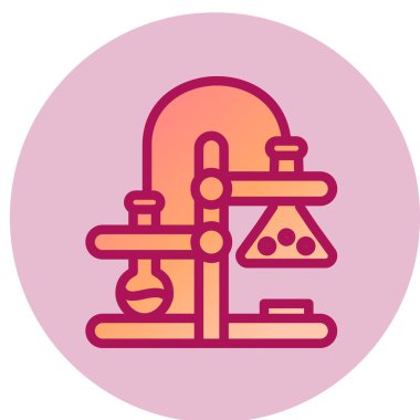 Chemical Reaction simple icon, vector illustration