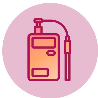 PH Metre basit simge, vektör illüstrasyonu