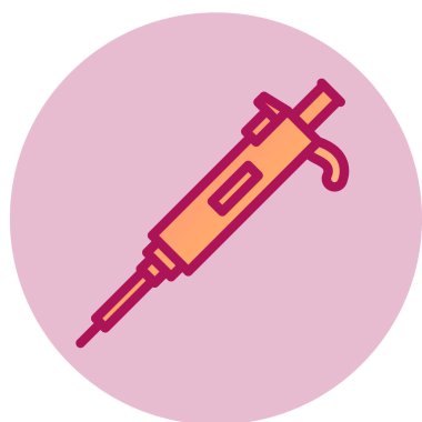 pipet basit simgesi, vektör çizim