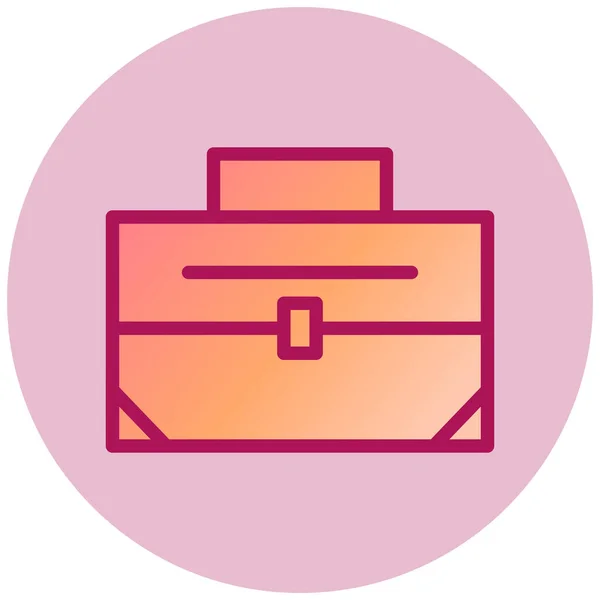 Briefcase Simple Icon Vector Illustration — Stock Vector