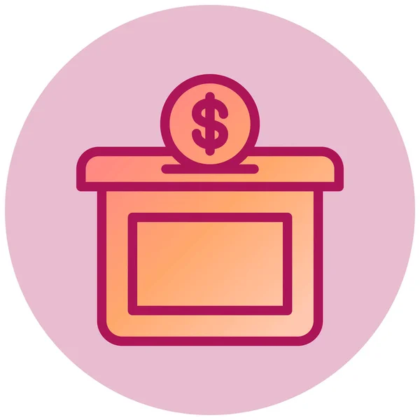 Donation Simple Icon Vector Illustration — Vettoriale Stock