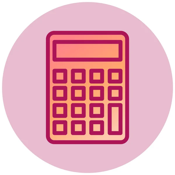 Kalkulator Proste Ikona Ilustracji Wektorowych — Wektor stockowy
