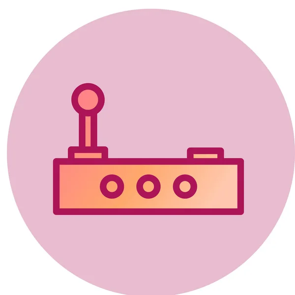Joystick Simple Icon Vector Illustration — Stok Vektör