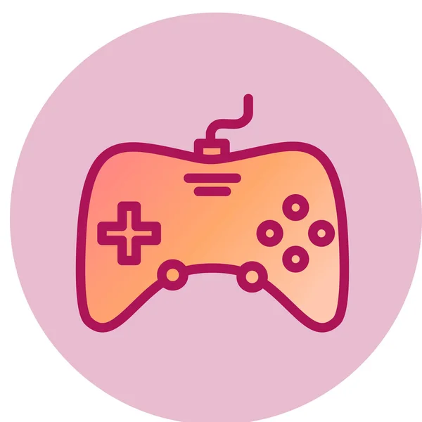 Game Pad Simple Icon Vector Illustration — Stock vektor