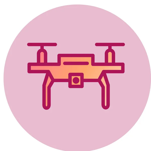 Drone Simple Icon Vector Illustration — Stockvektor