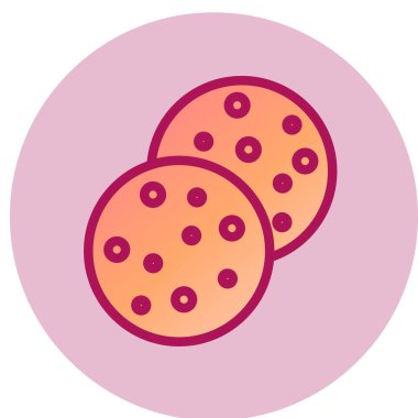 Düz Ekmek basit simgesi, vektör illüstrasyonu