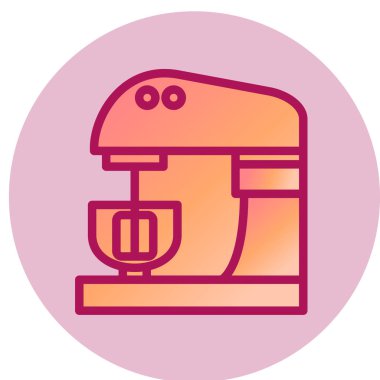 Karıştırıcı basit simgesi, vektör illüstrasyonu