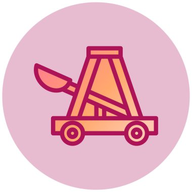 Mancınık basit simgesi, vektör illüstrasyonu