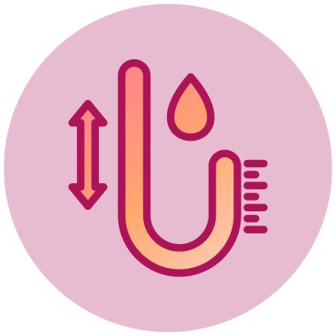 Su Hareketi basit simge, vektör illüstrasyonu