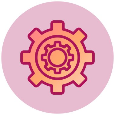 Mekanizma basit simge, vektör illüstrasyonu