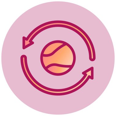 basit kutsal kişilerin resmi, vektör çizim döndürme