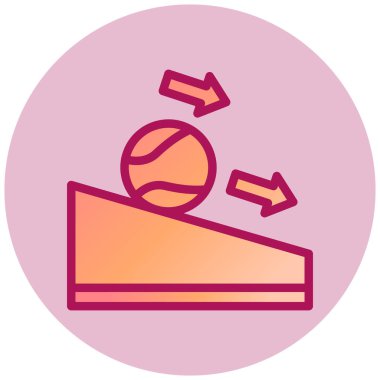 Sürtünme basit simgesi, vektör çizimi