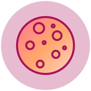 ay basit simgesi, vektör çizim