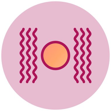 Titreşim basit simge, vektör illüstrasyonu