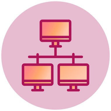 Yerel Alan basit simgesi, vektör illüstrasyonu