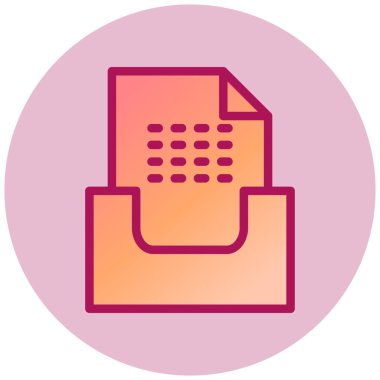 Basit simge, vektör illüstrasyonunu arşivle