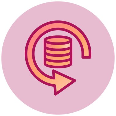 Veri Kurtarma simgesi, vektör illüstrasyonu