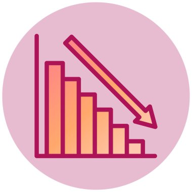 İstatistikler basit simge, vektör illüstrasyonu