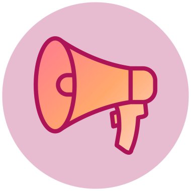 hoparlör basit simgesi, vektör çizim