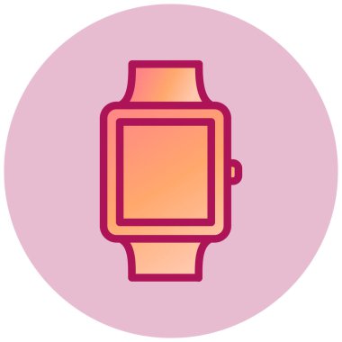 Akıllı Saat basit simgesi, vektör illüstrasyonu