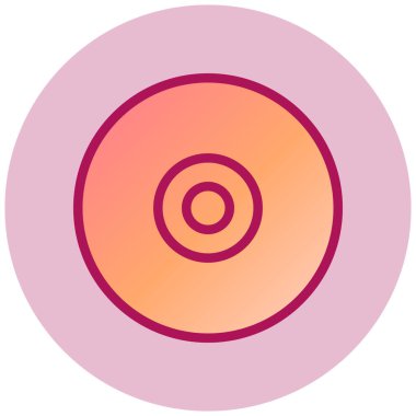 Sıkıştırılmış Disk basit simgesi, vektör illüstrasyonu