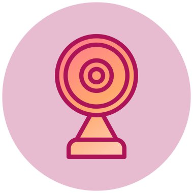 Webcam basit kutsal kişilerin resmi, vektör çizim