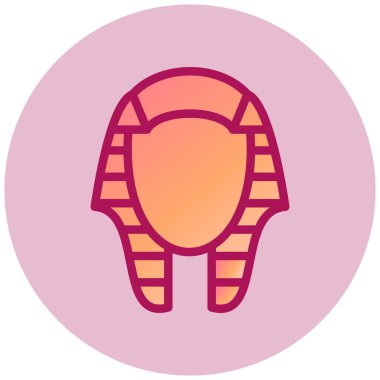 Firavun basit simge, vektör illüstrasyonu