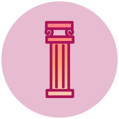 Sütun. Web simgesi basit tasarım