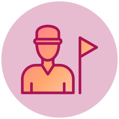 Adamım. Web simgesi basit illüstrasyon