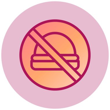 besin simgesi vektör illüstrasyonu yok