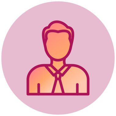 avatar. Web simgesi basit illüstrasyon