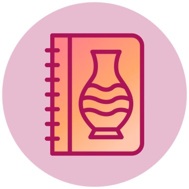 Kitap. Web simgesi basit illüstrasyon