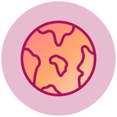 Toprak. Web simgesi basit illüstrasyon