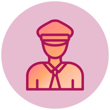 avatar vektör düz simge