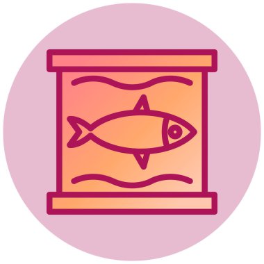 Balık. Web simgesi basit illüstrasyon