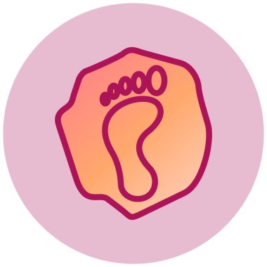 ayak simgesi, vektör illüstrasyonu