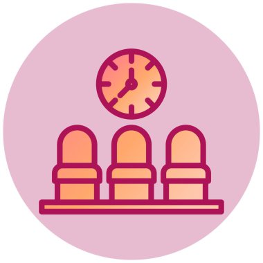 Saat. Web simgesi basit illüstrasyon