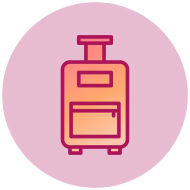 seyahat bagaj vektörü simgesi