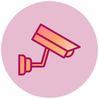 Güvenlik kamerası. Basit resimleme