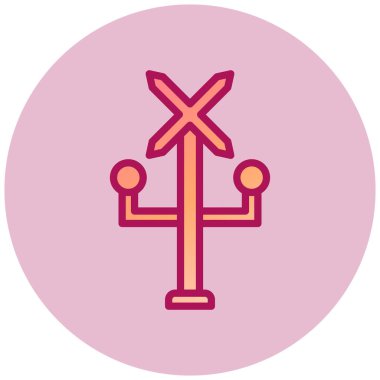 Hıristiyan haçı. Web simgesi